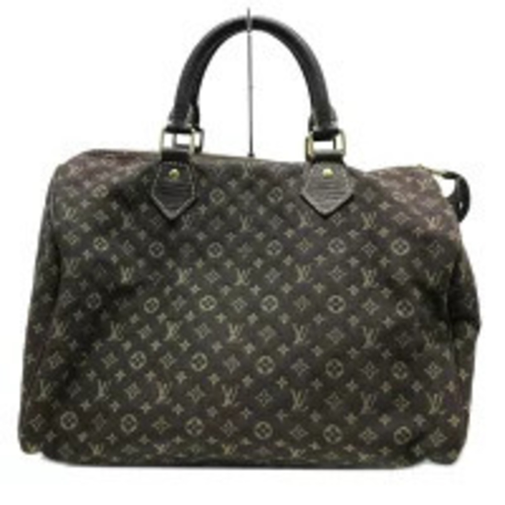 Louis Vuitton Speedy Monogram Lin Canvas Leather Brown